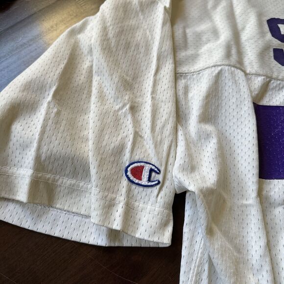 CHAMPION Vintage Made In USA Distressed Jersey SHORTY #73 So Men’s Size‎ M - Picture 5 of 6